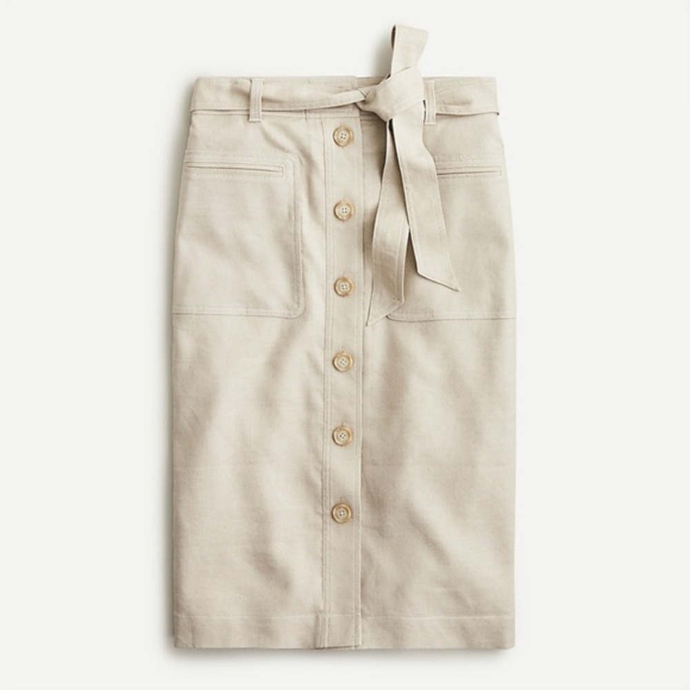 NWT J. Crew Linen Skirt